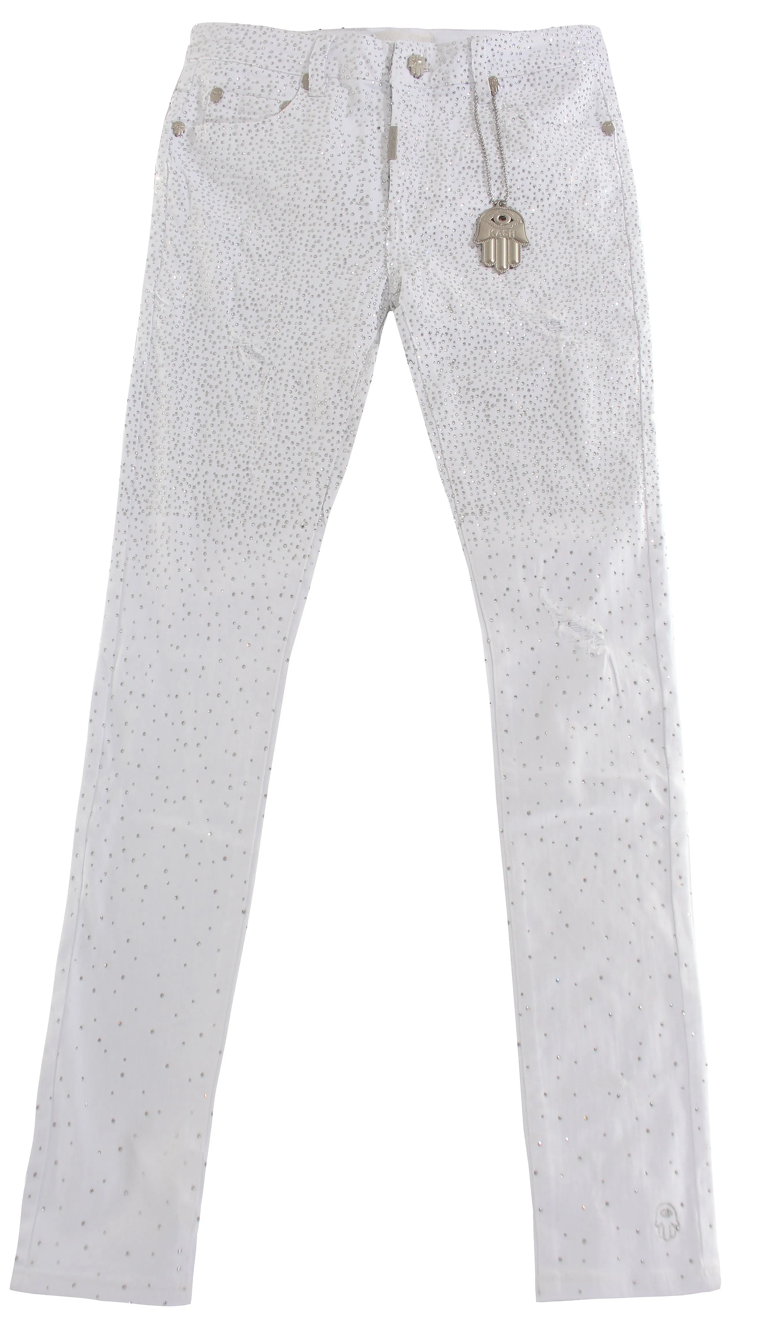 Kash Diamond Denim - White