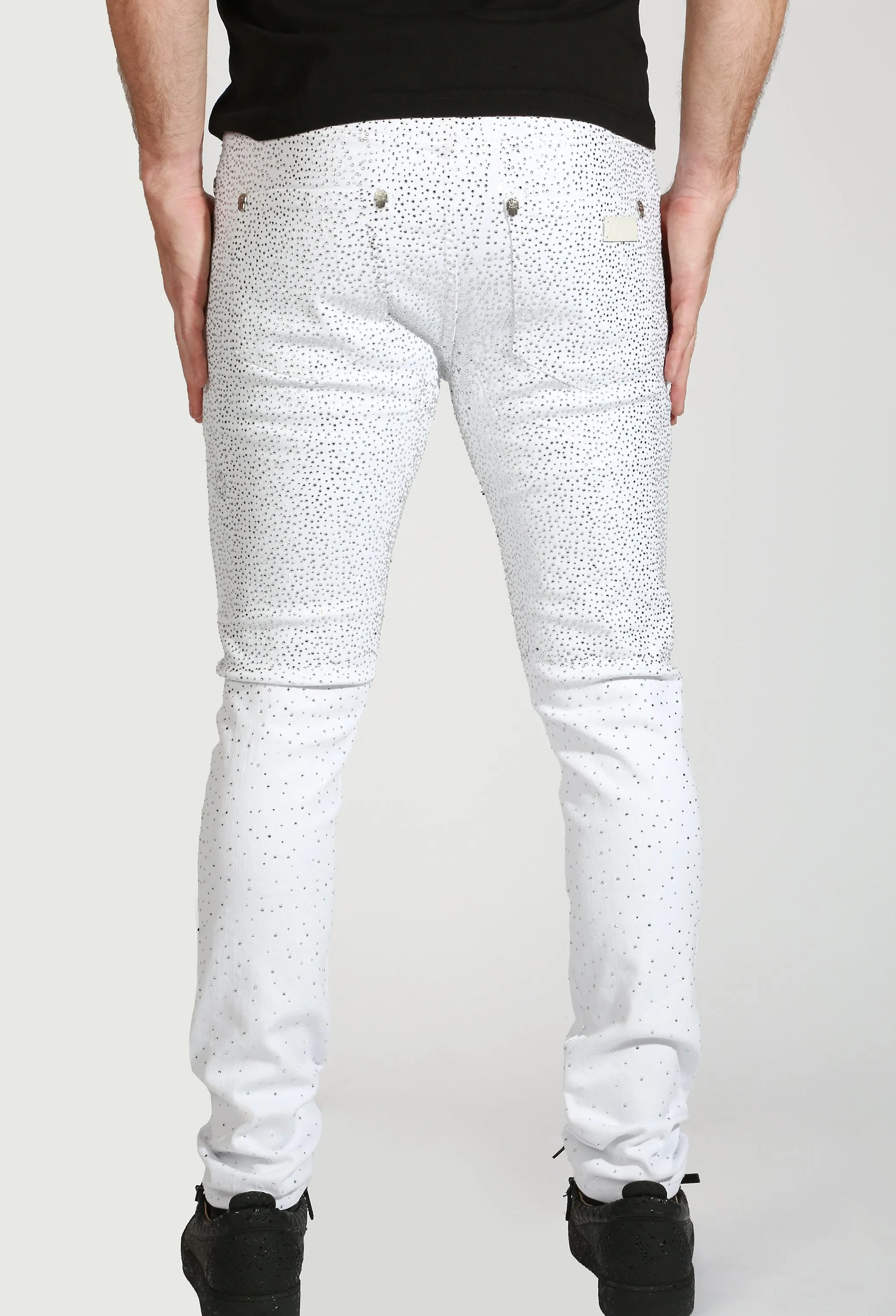 Kash Diamond Denim - White