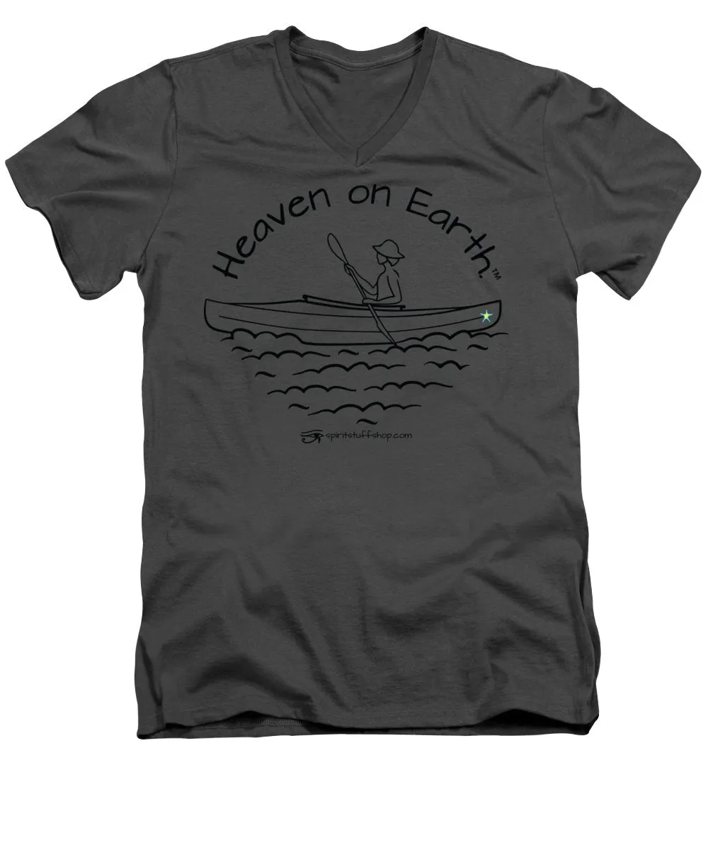 Kayaker Heaven On Earth - Men's V-Neck T-Shirt
