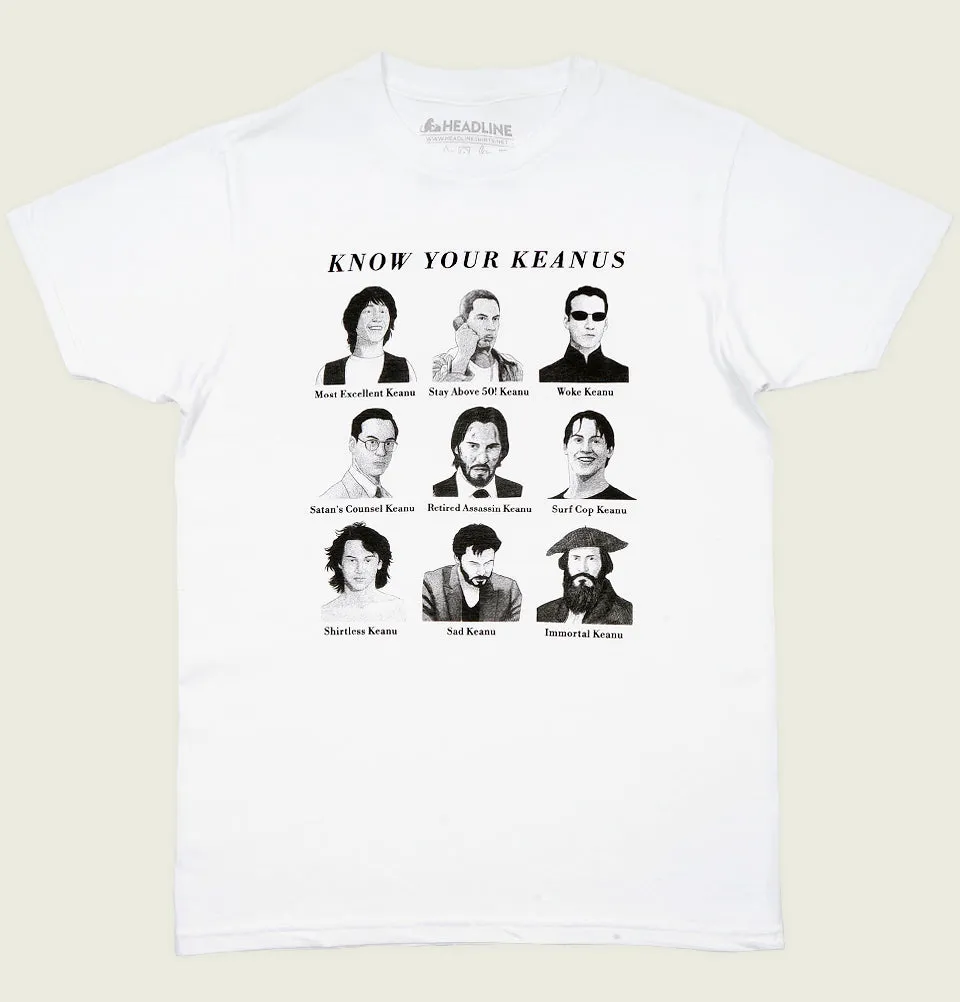 KNOW YOUR KEANUS White Unisex t-shirt