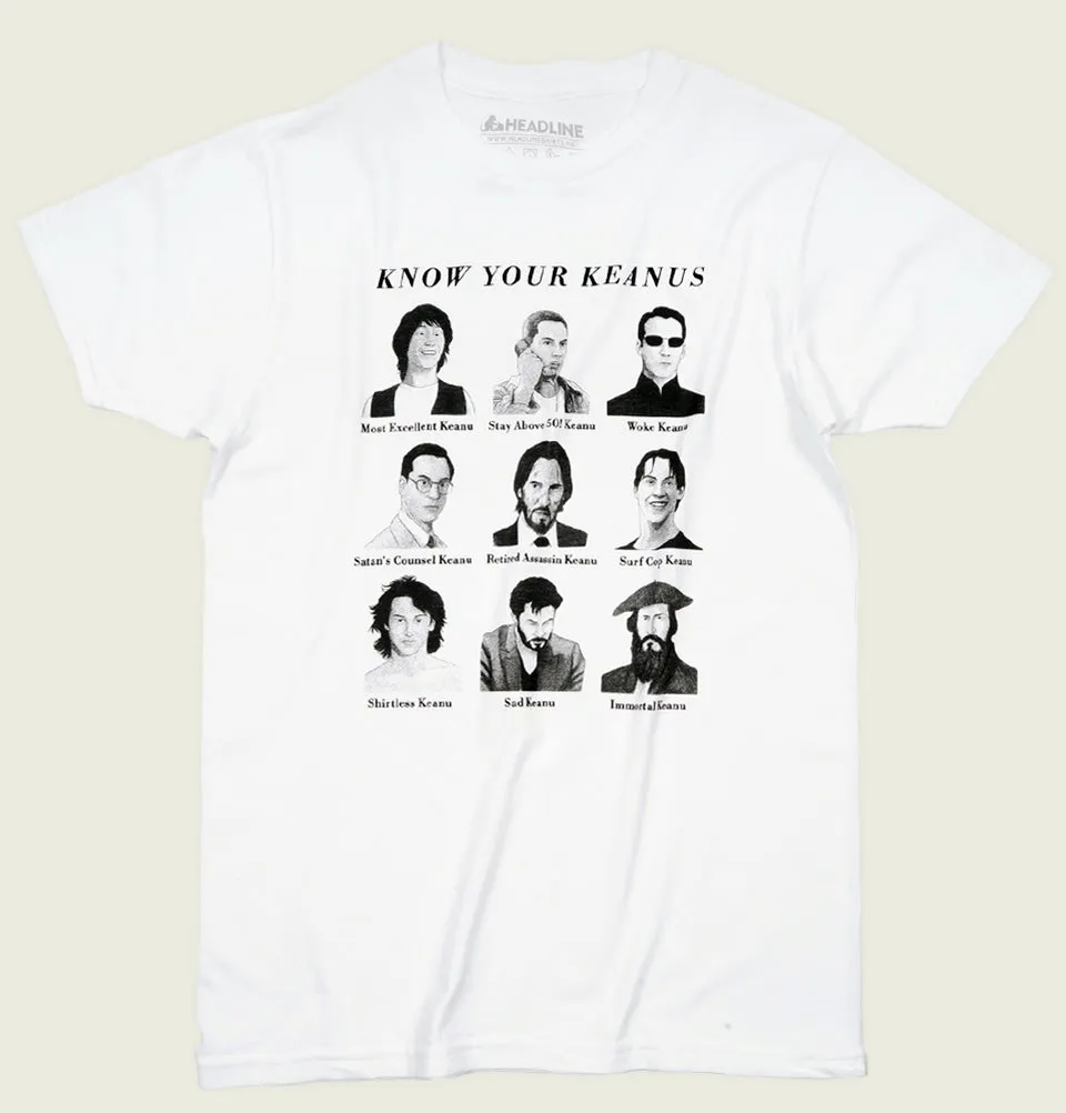 KNOW YOUR KEANUS White Unisex t-shirt