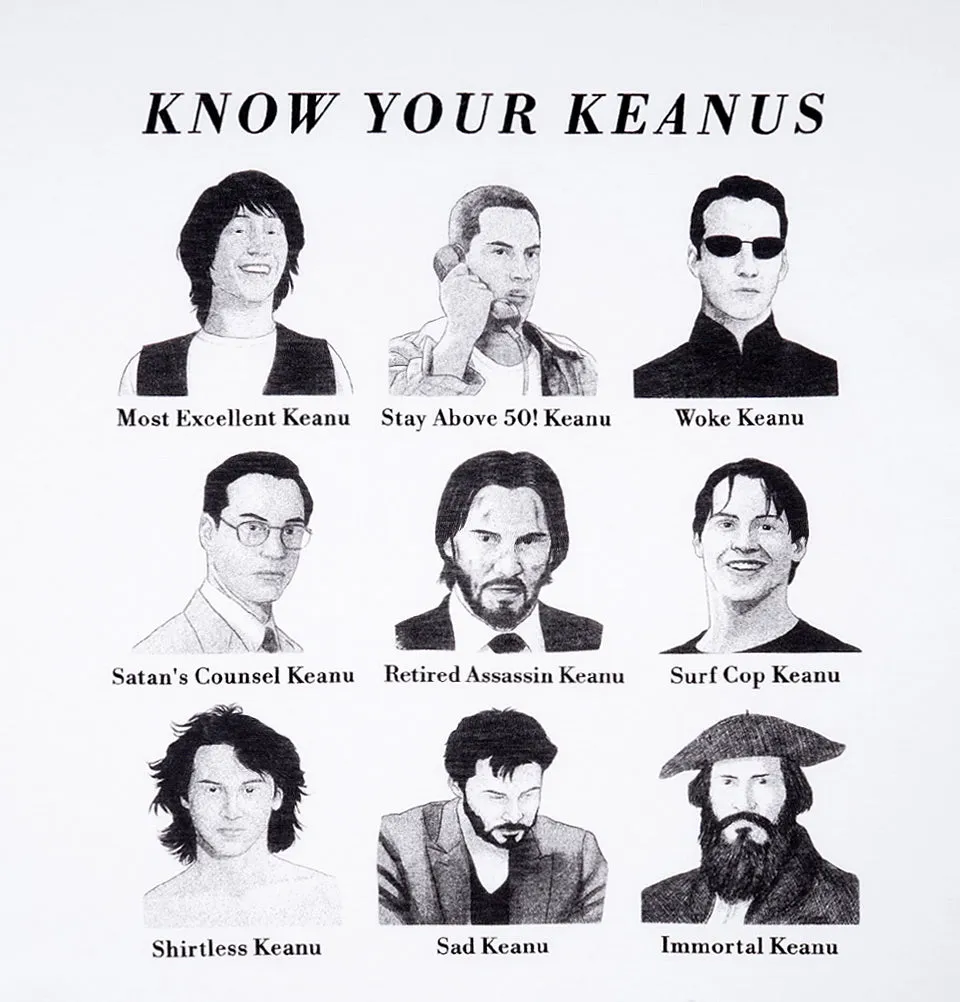 KNOW YOUR KEANUS White Unisex t-shirt