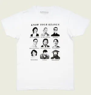 KNOW YOUR KEANUS White Unisex t-shirt