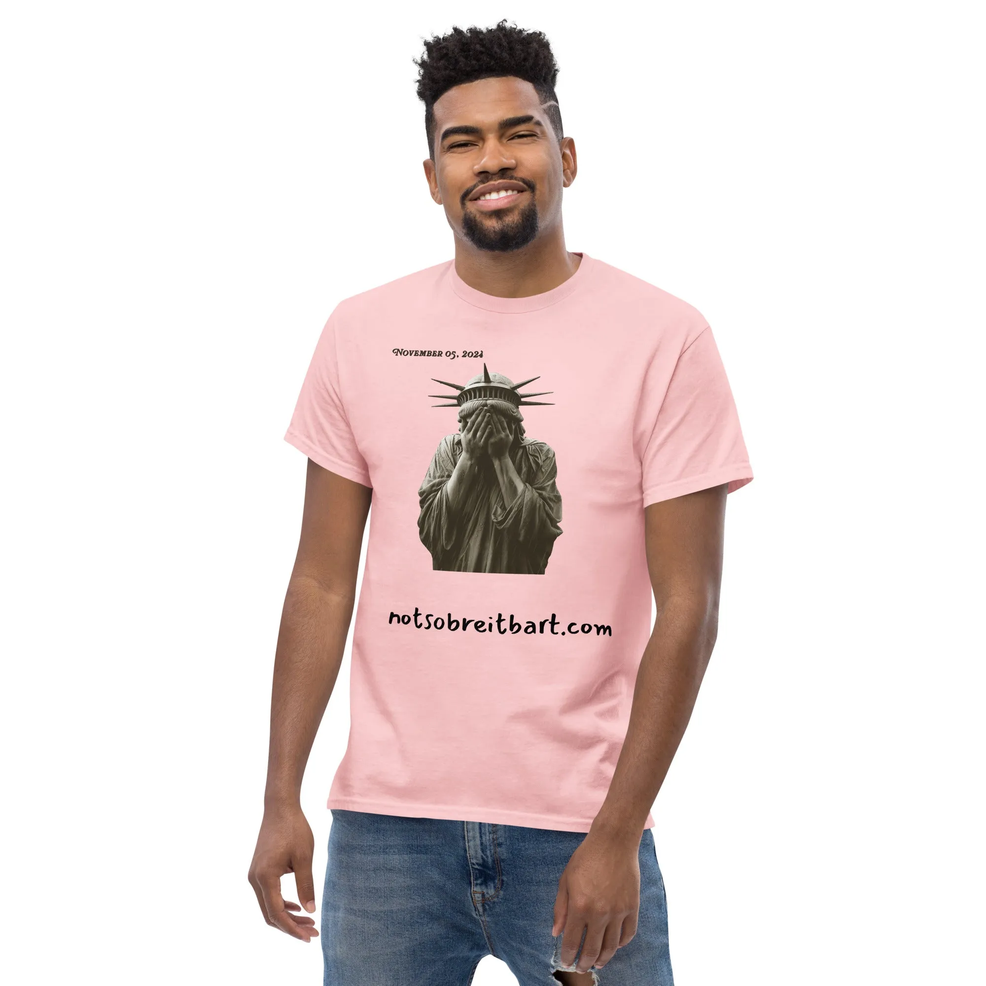 Lady Liberty Inconsolable after Trump Win