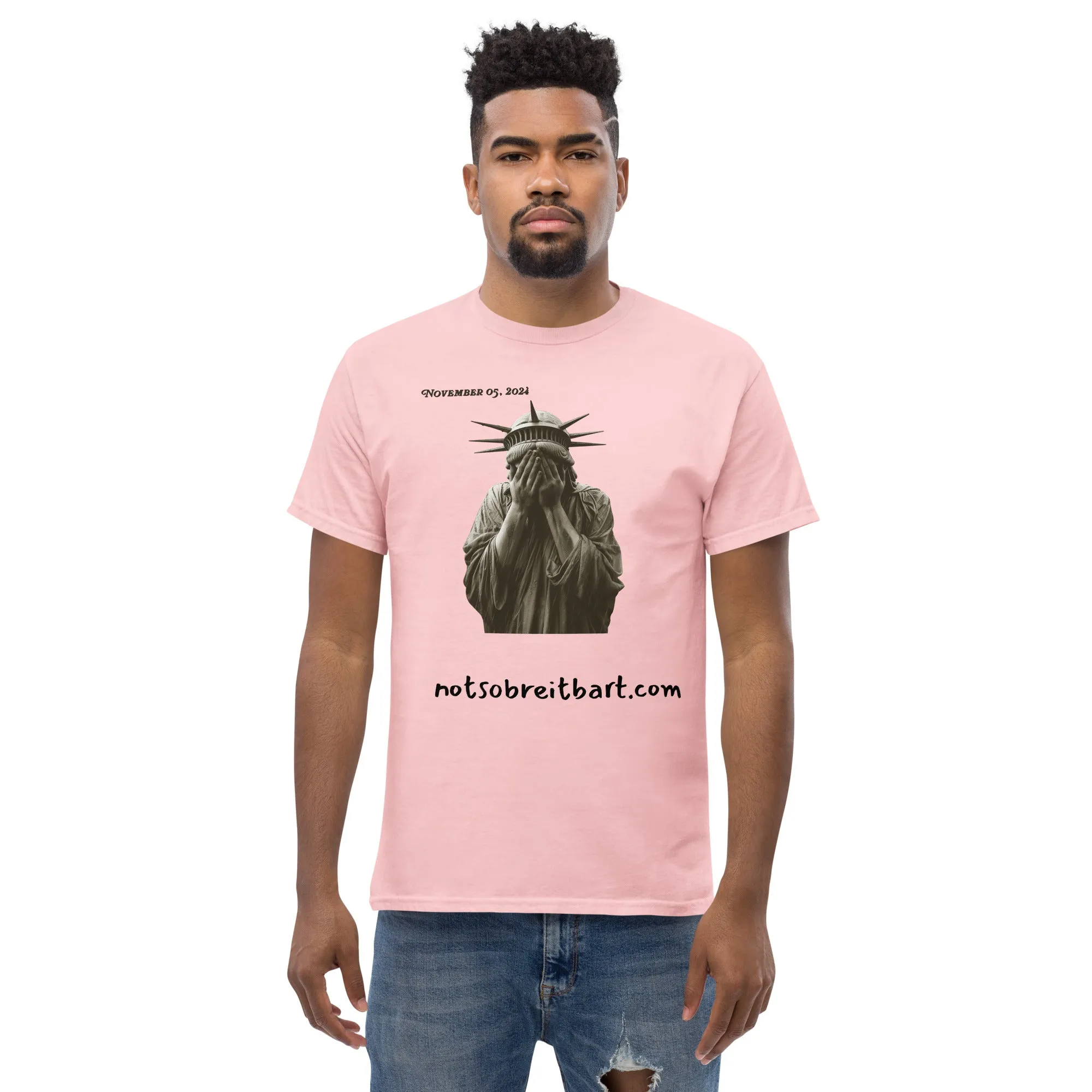 Lady Liberty Inconsolable after Trump Win