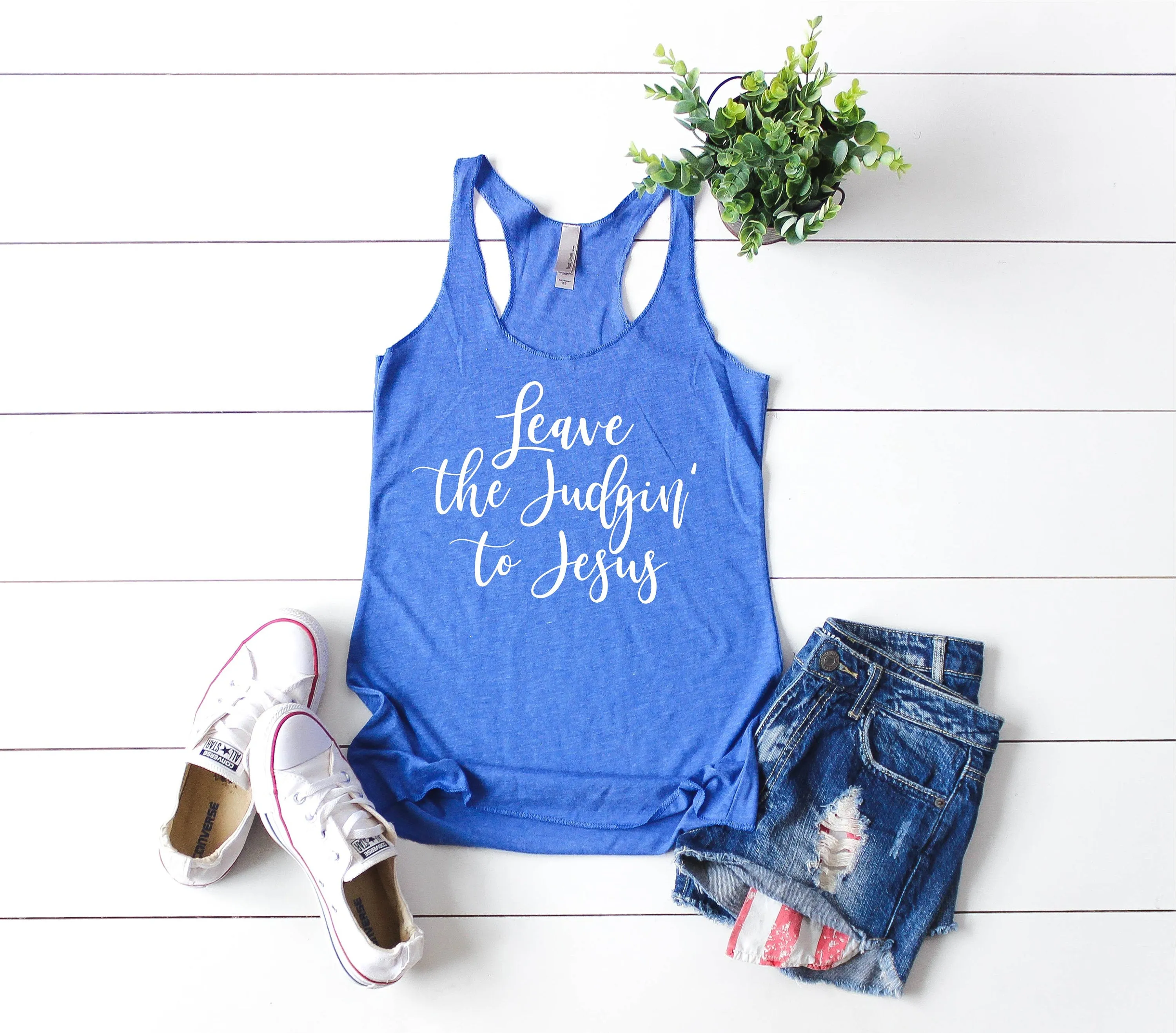 Leave The Judgin To Jesus Tank