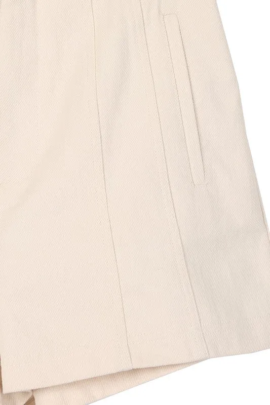 Lilou line denim shorts