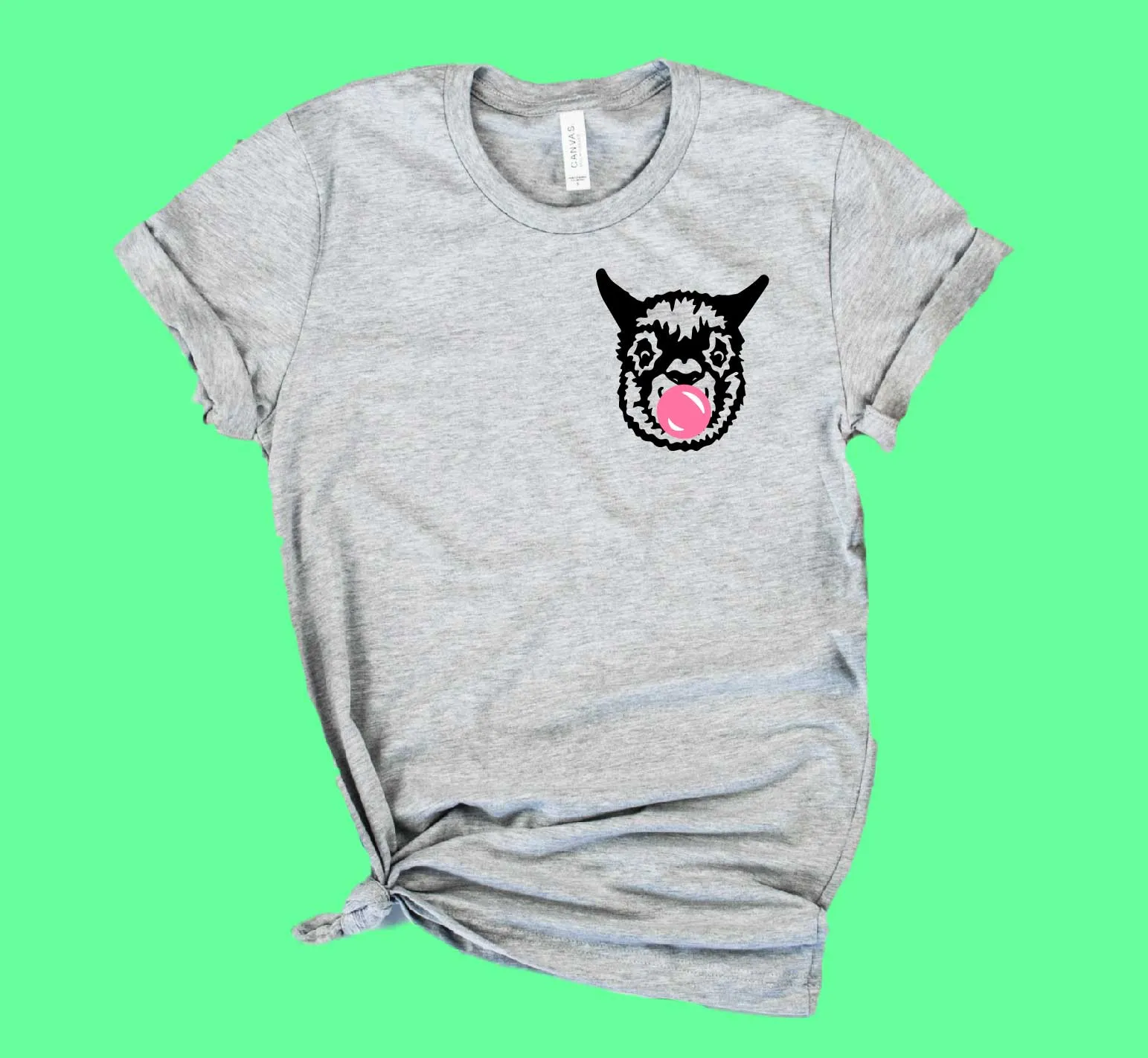Llama Chewing Bubble Gum Shirt | Unisex Crew