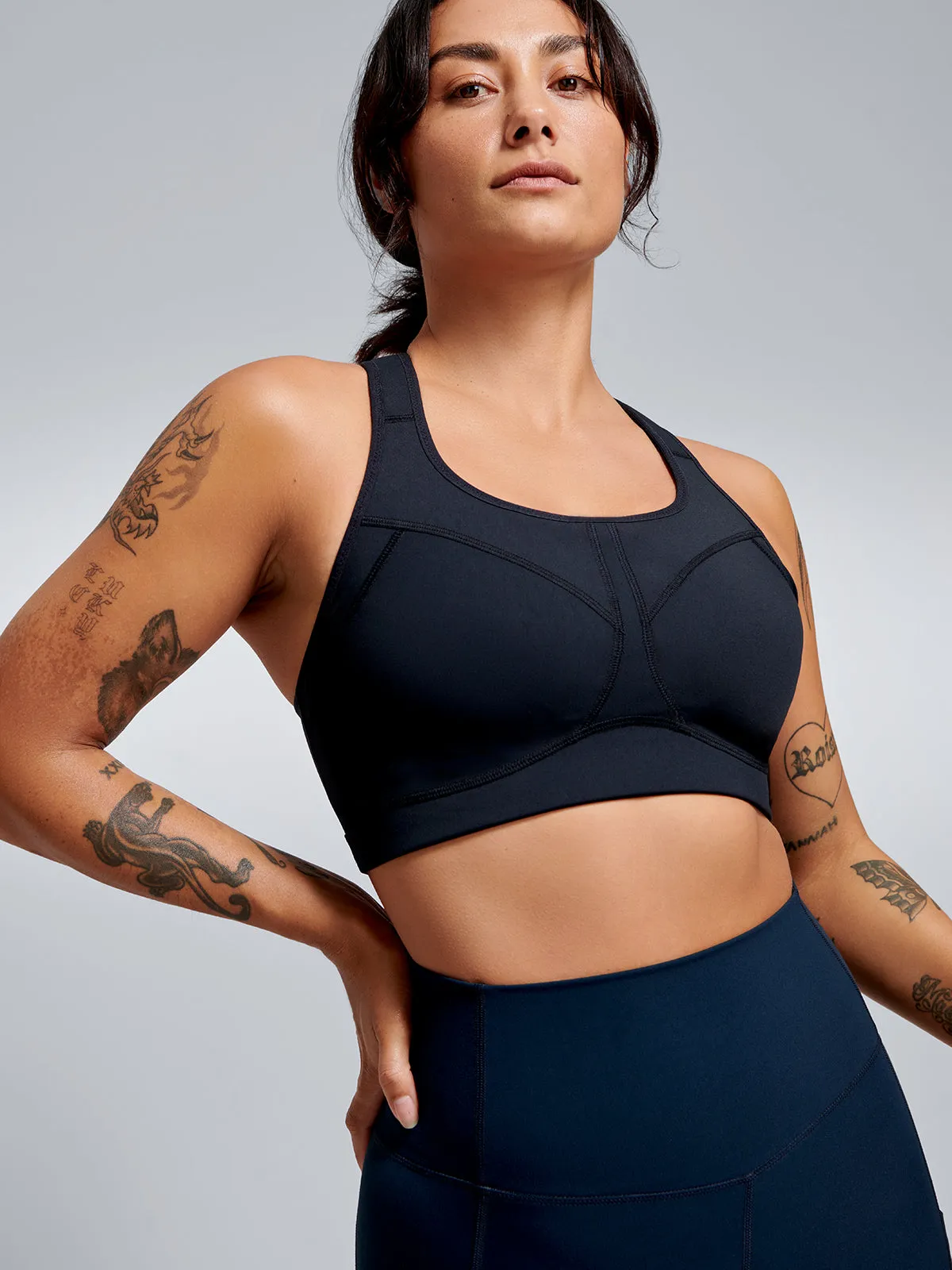 LOCKED   LOADED Sports Bra Black