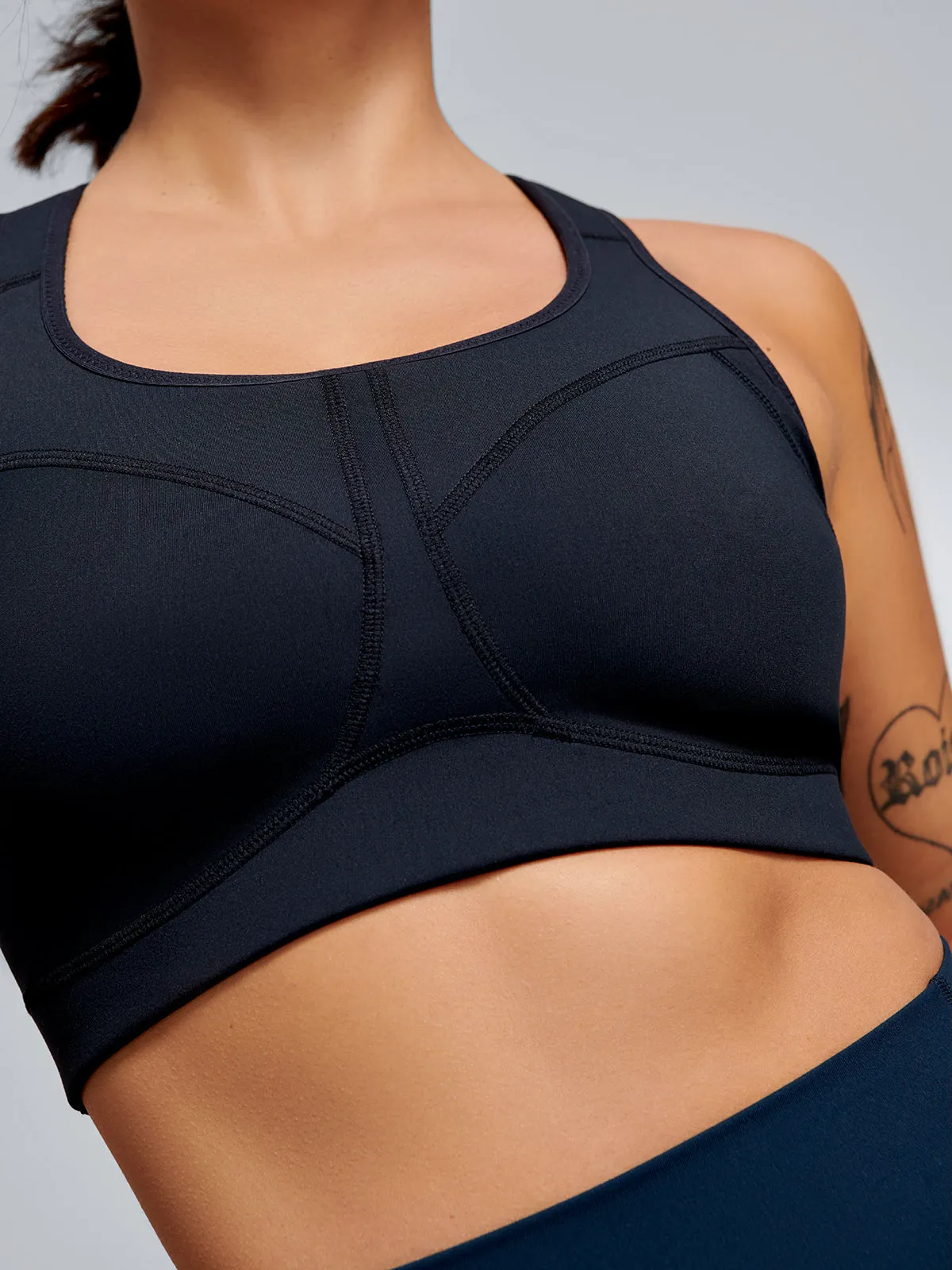 LOCKED   LOADED Sports Bra Black