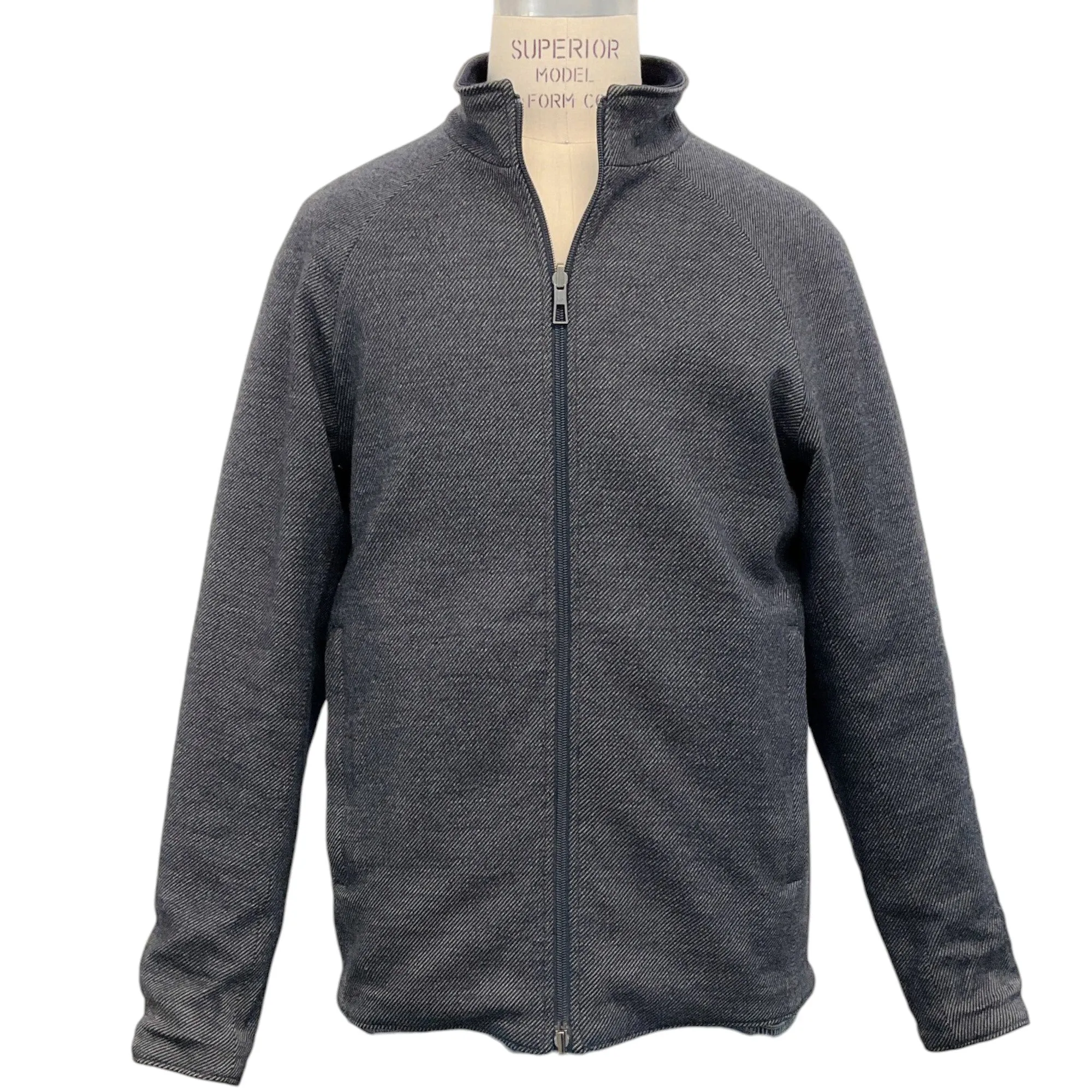 Loro Piana Men's Navy Blue Cashmere Reversible Storm System Jacket