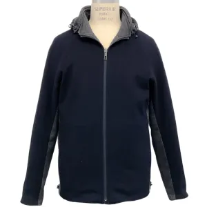 Loro Piana Men's Navy Blue Cashmere Reversible Storm System Jacket
