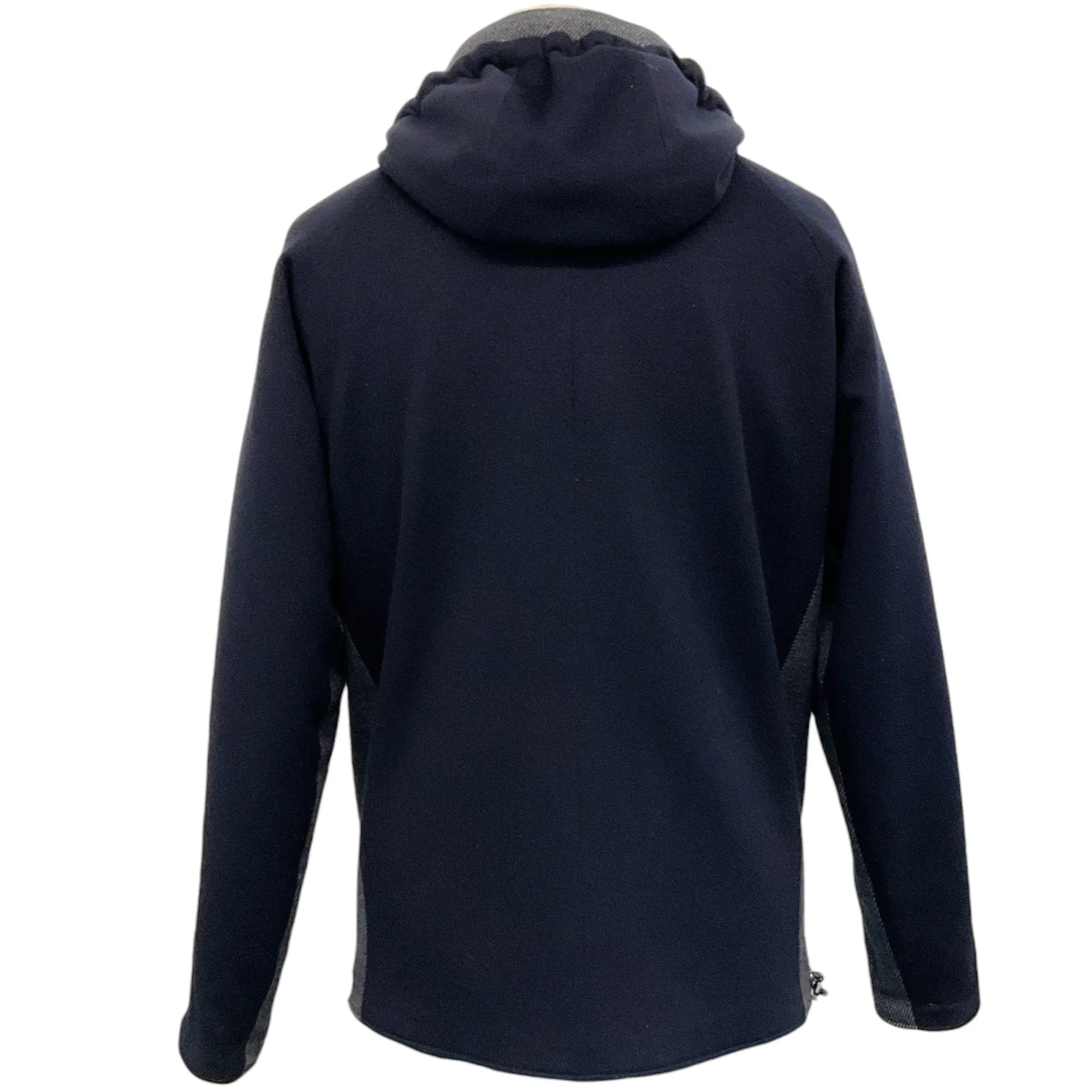 Loro Piana Men's Navy Blue Cashmere Reversible Storm System Jacket