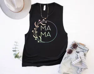 Mama Floral Tank | Womens Yoga Tank