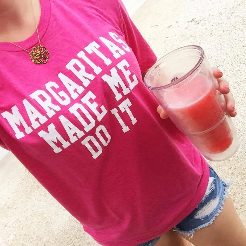 'Margaritas Made Me Do It' by Prep Obsessed - NOW IN PINK!