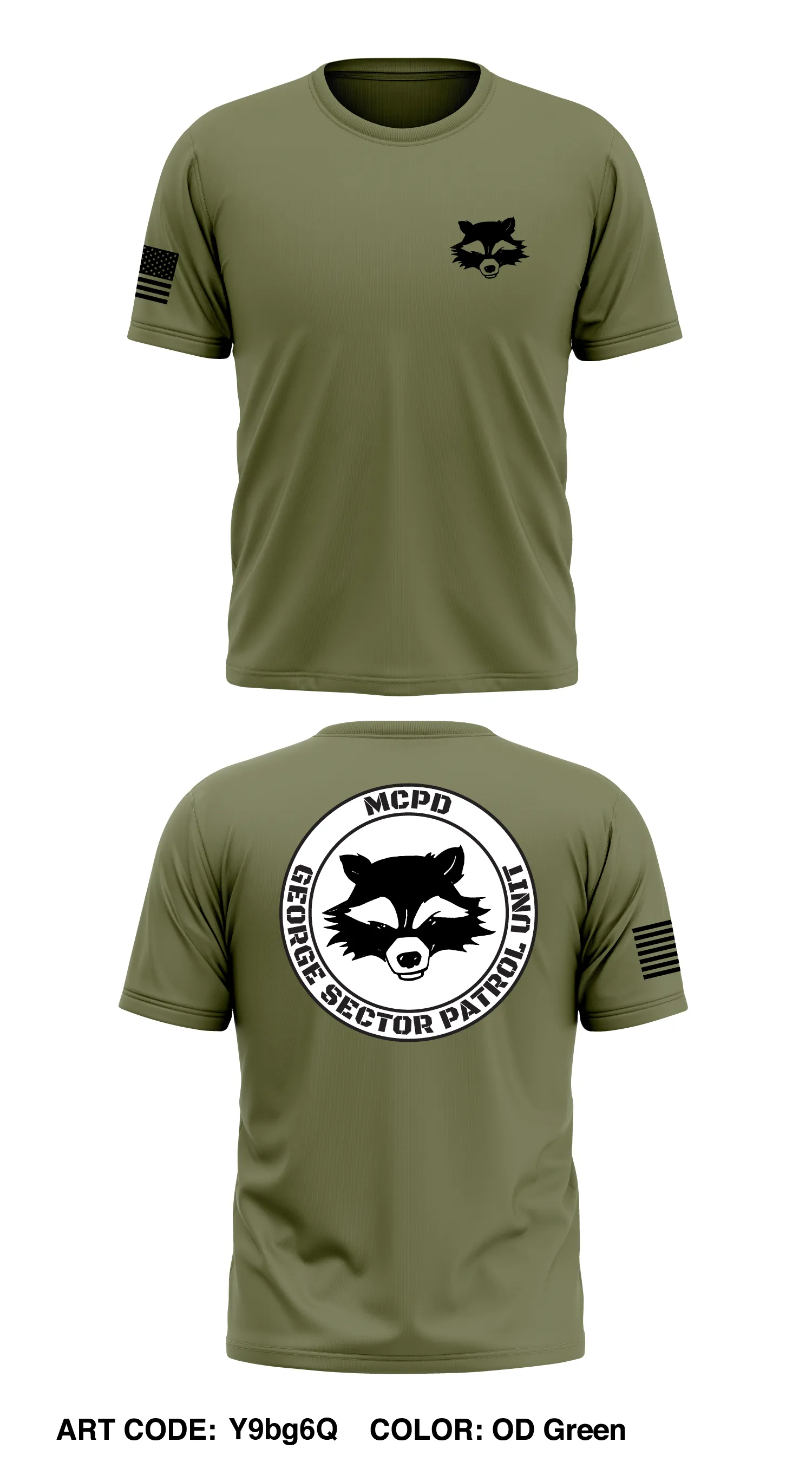 MCPD George Sector Patrol Unit Store 1 Core Men's SS Performance Tee - Y9bg6Q