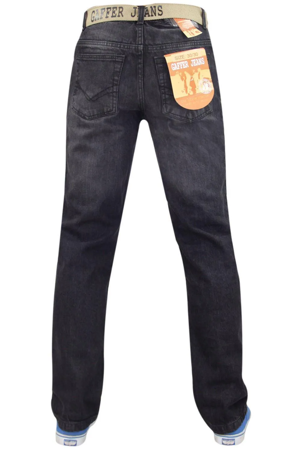 Men Straight Leg Cotton Jeans