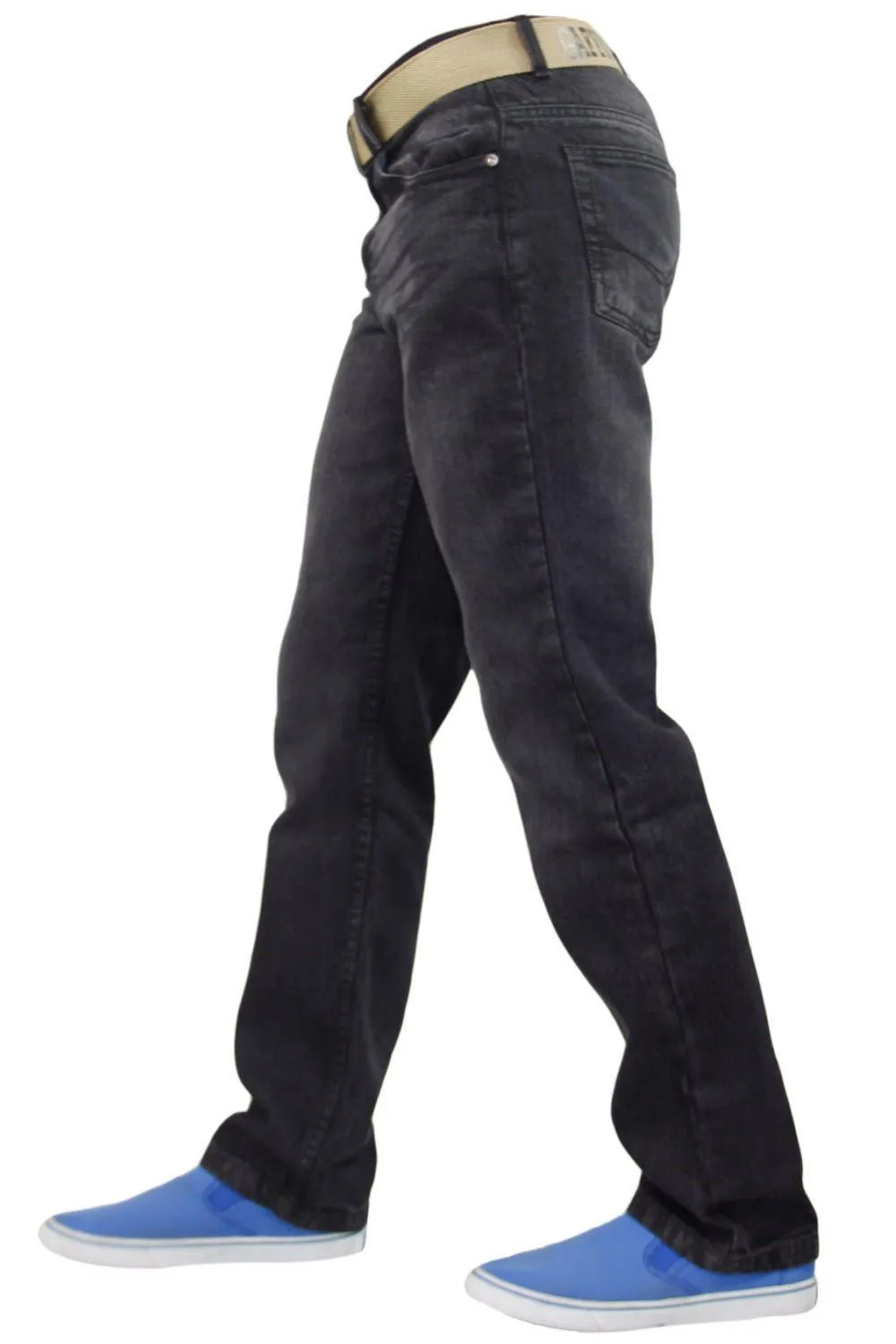 Men Straight Leg Cotton Jeans