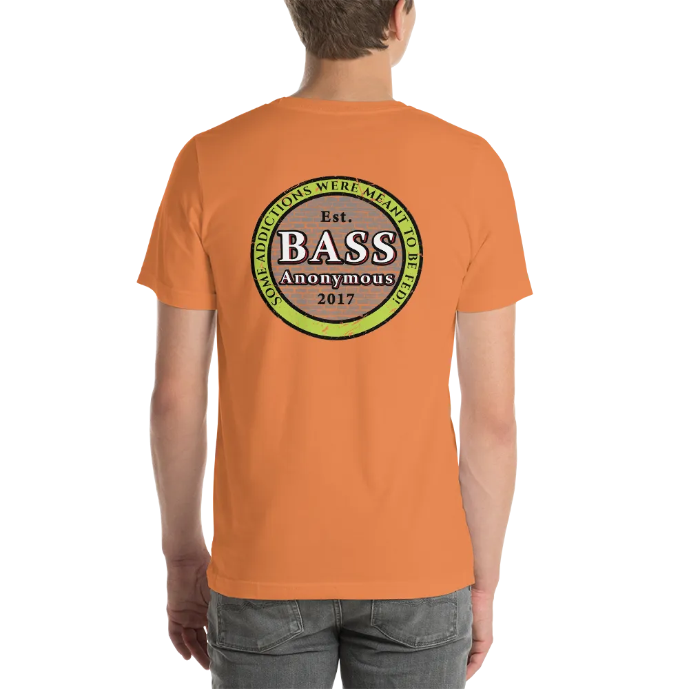 Men's BA neon SwimLogo with vintage back logo Short Sleeve T-Shirt
