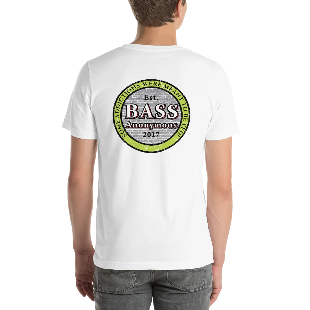Men's BA neon SwimLogo with vintage back logo Short Sleeve T-Shirt