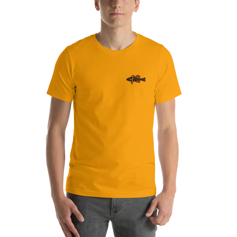 Men's BA neon SwimLogo with vintage back logo Short Sleeve T-Shirt