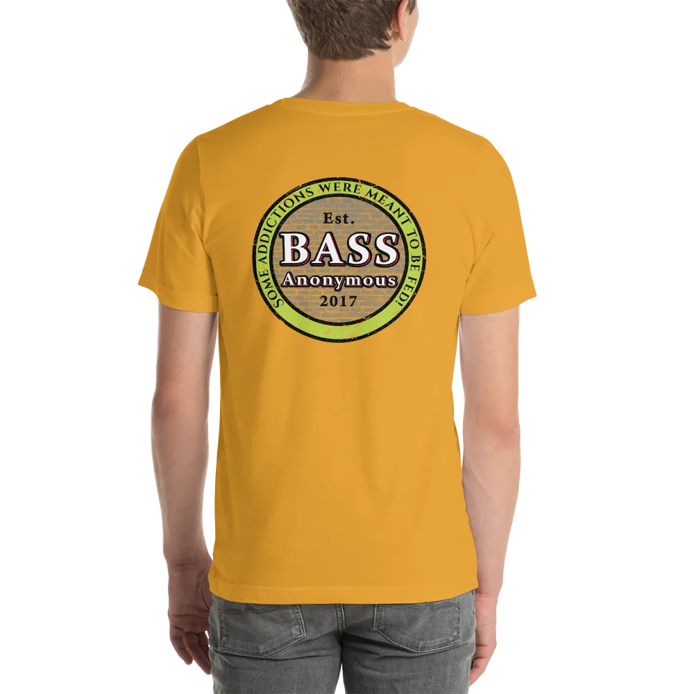 Men's BA neon SwimLogo with vintage back logo Short Sleeve T-Shirt