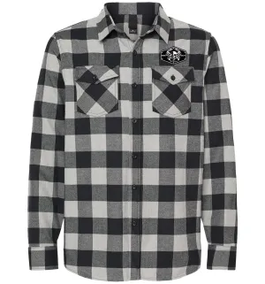 Men’s Born Salty Skull Crab Flannel Shirt