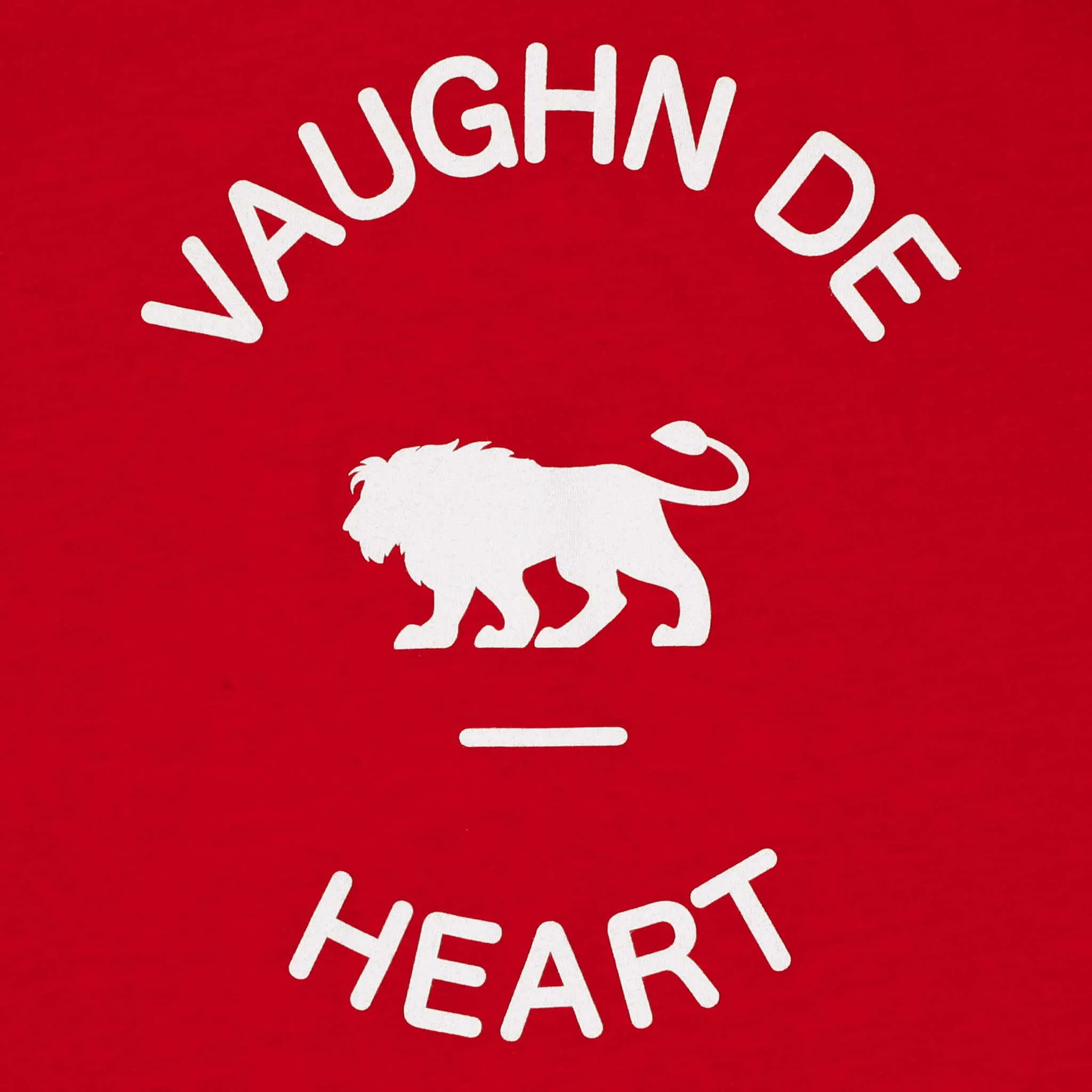 Men's - Circle Lion Red Crew Neck T-Shirt