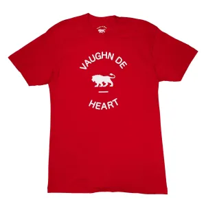 Men's - Circle Lion Red Crew Neck T-Shirt