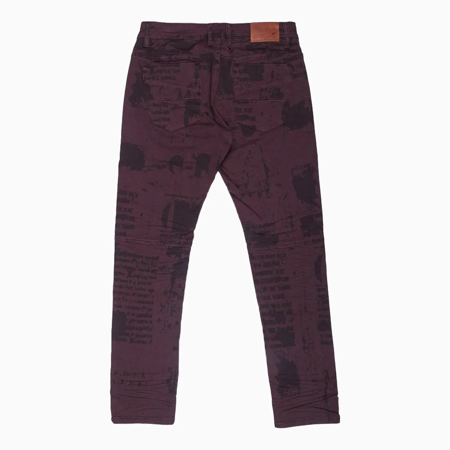 Men's Dell Printed Stretch Twill Denim Pant