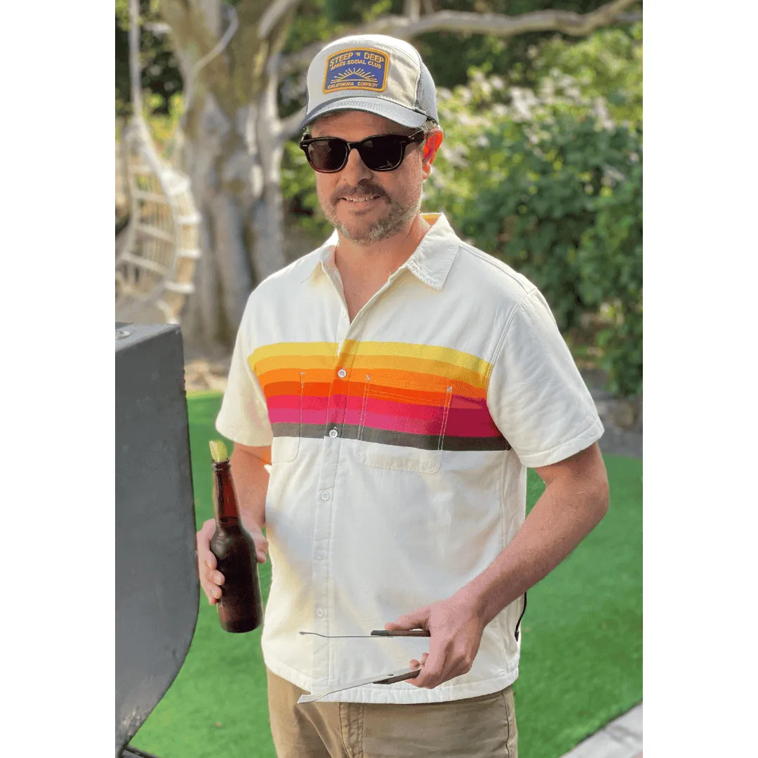 Men’s High Water Shirt - Horizon Stripe, Daybreak