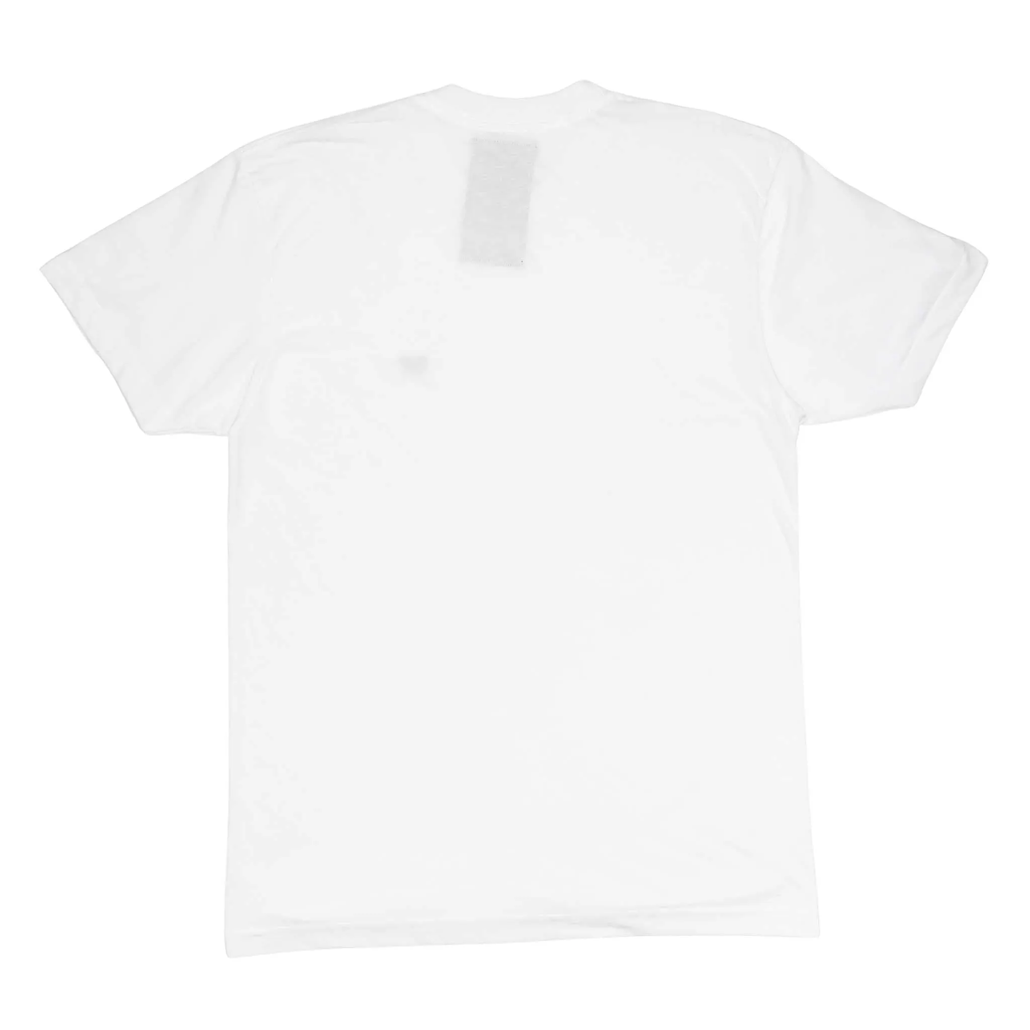 Men's - Lion Embroidered White Crew Neck T-Shirt