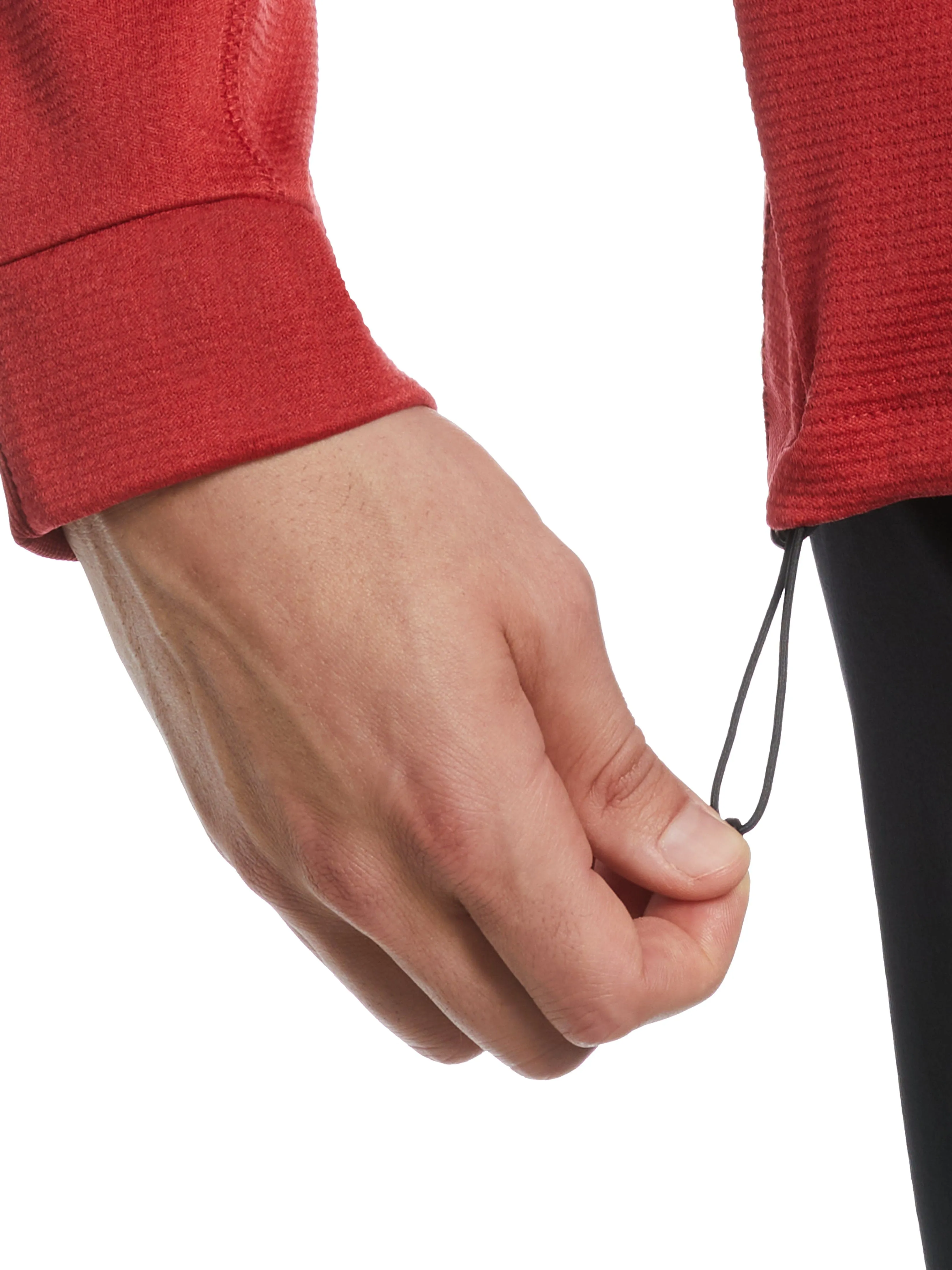 Mens Midweight Waffle Knit Fleece 1/4 Zip Golf Sweater