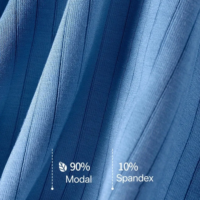 Men's Striped Super Soft Modal Underpants (4-Pack) JEWYEE 1910