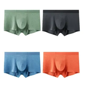 Men's Striped Super Soft Modal Underpants (4-Pack) JEWYEE 1910