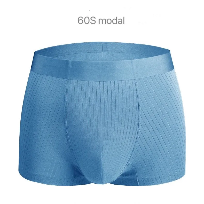 Men's Striped Super Soft Modal Underpants (4-Pack) JEWYEE 1910