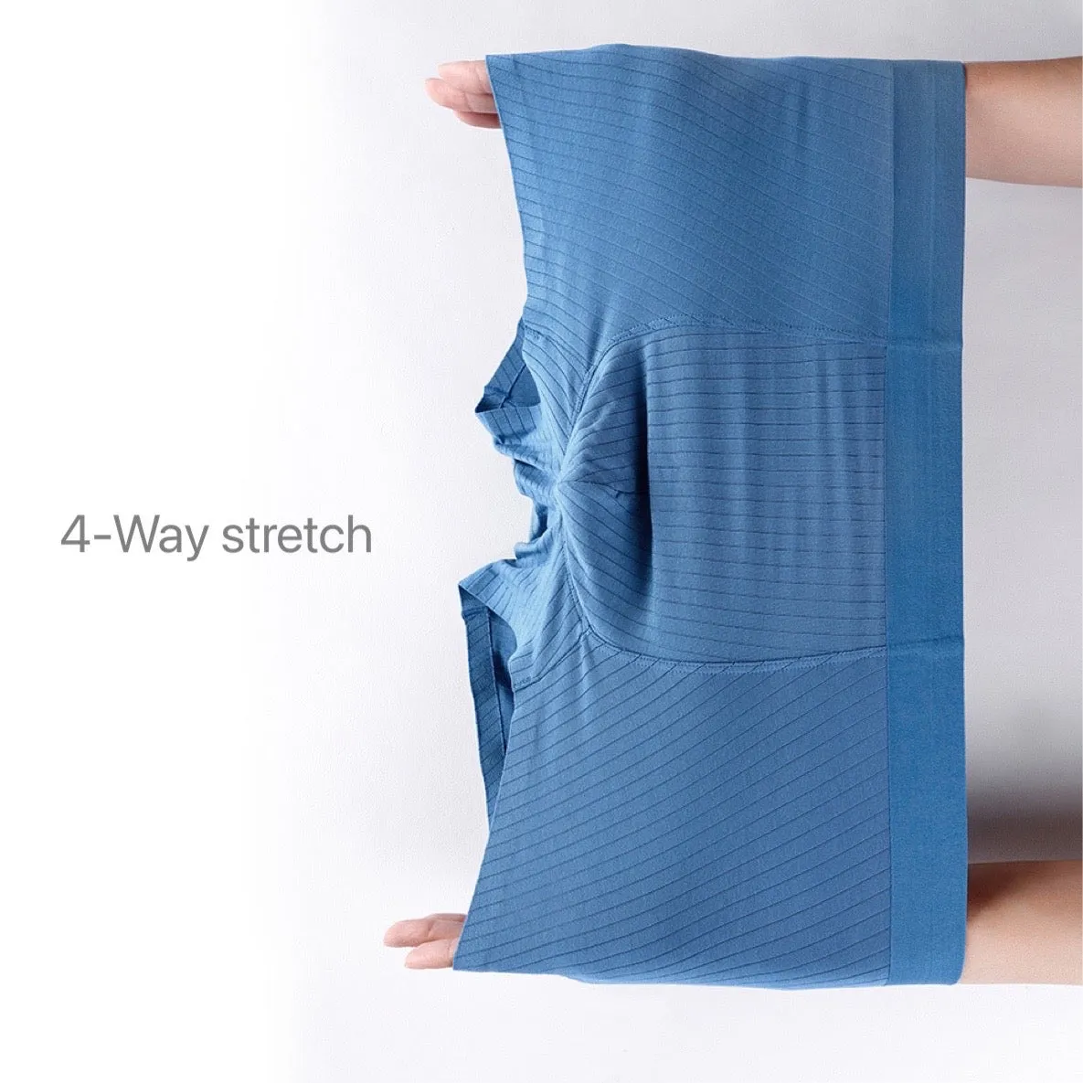 Men's Striped Super Soft Modal Underpants (4-Pack) JEWYEE 1910