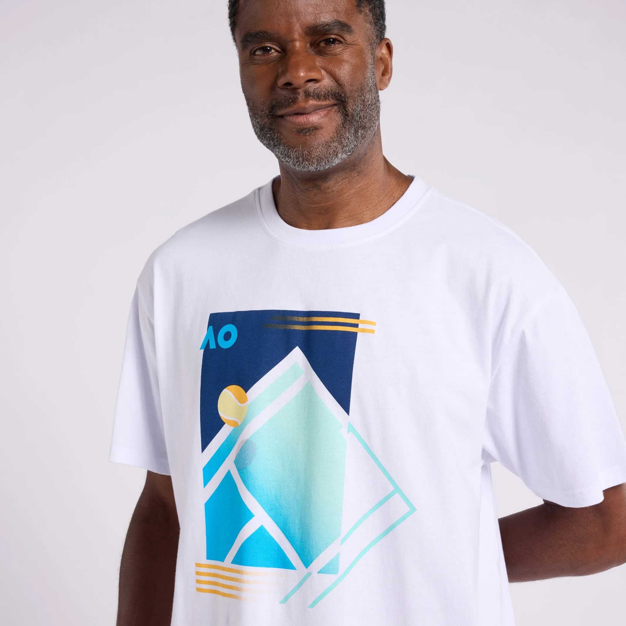 Men's T-Shirt Tennis Court Print