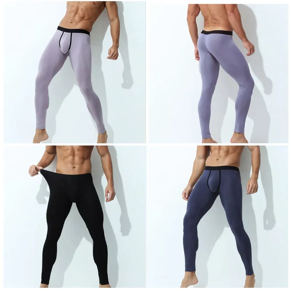 Men's Ultra Thin Modal Thermal Legging JEWYEE 1978