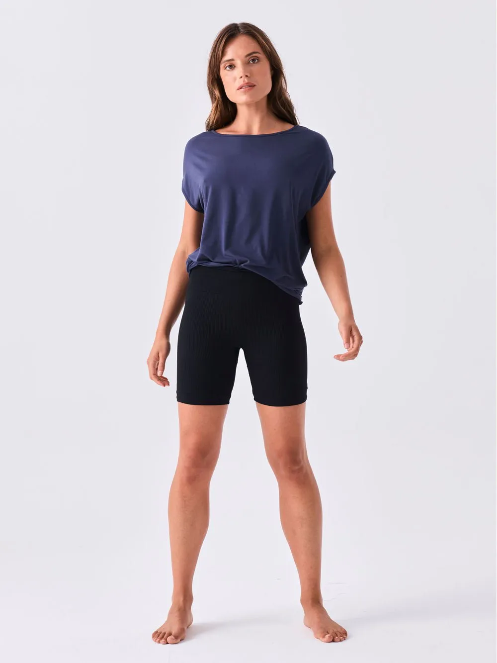 Modal Luxe Layer Tee - Navy