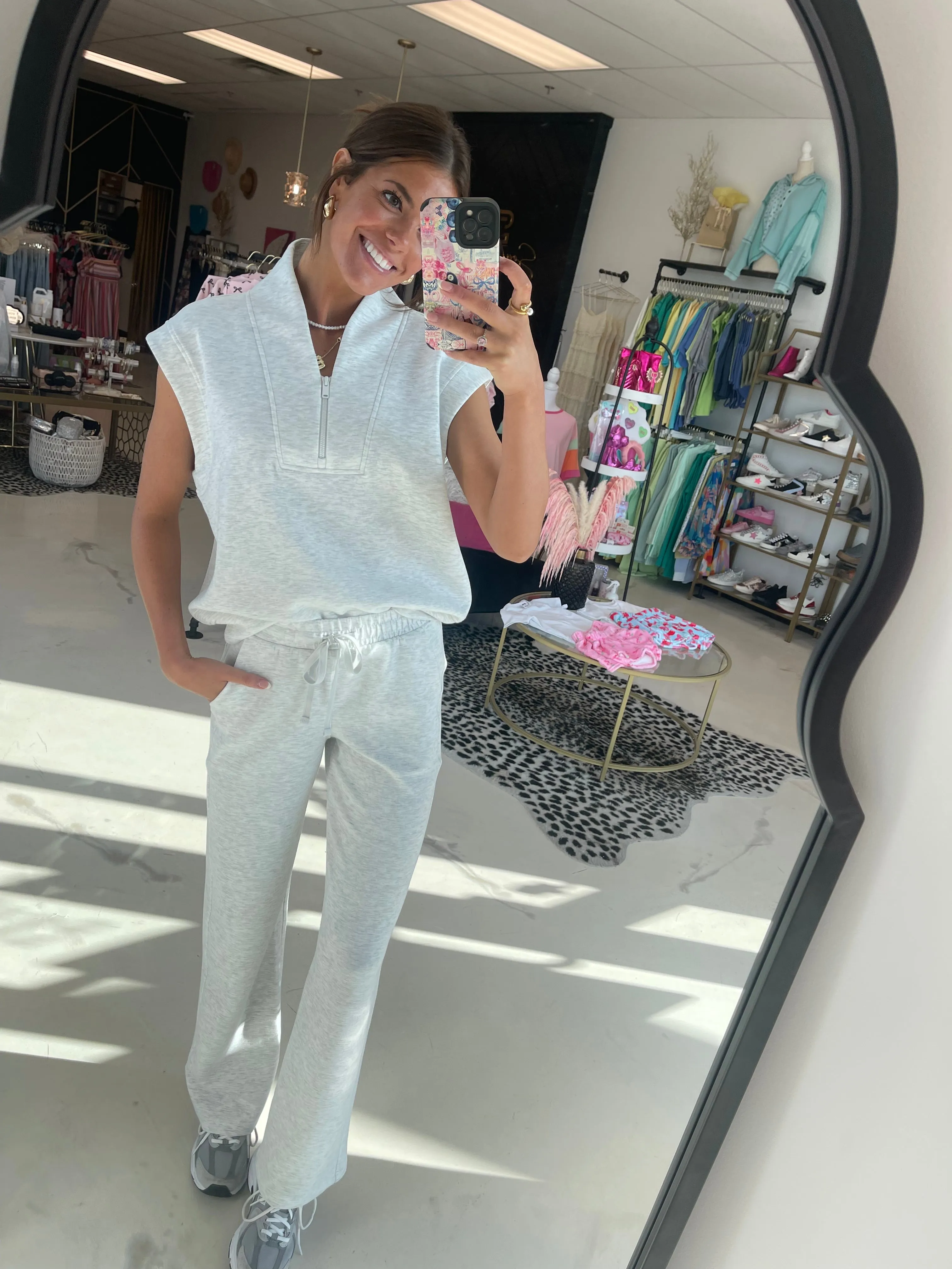 Modal Sleeveless Top// Ht. Grey