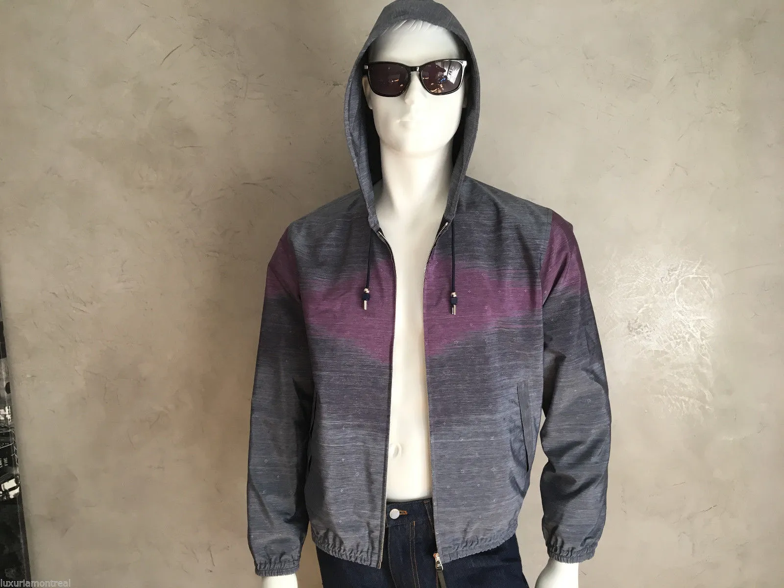 Monogram Constellation Ikat Printed Hooded Shirt