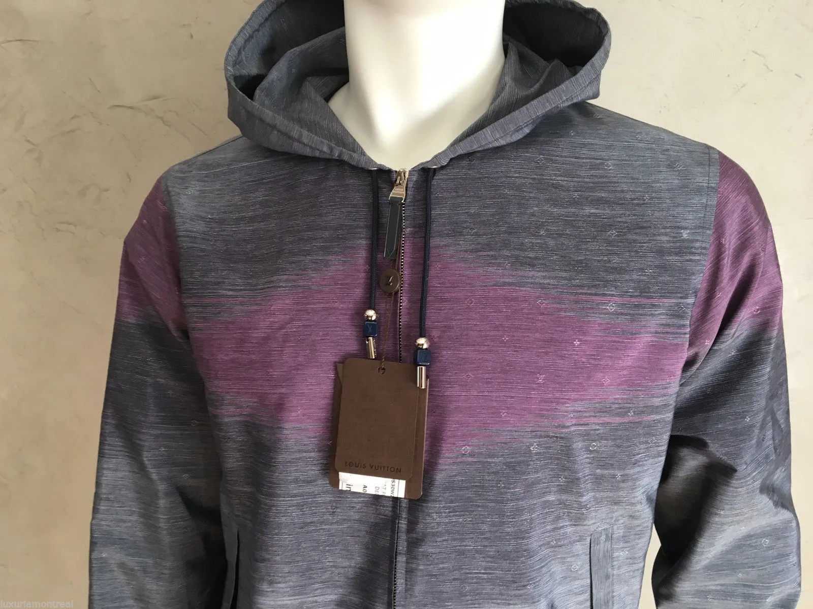 Monogram Constellation Ikat Printed Hooded Shirt