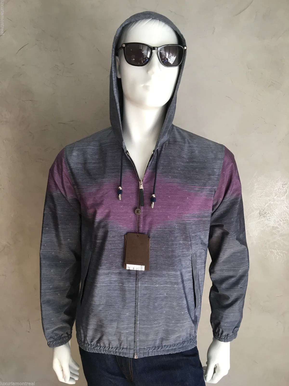 Monogram Constellation Ikat Printed Hooded Shirt