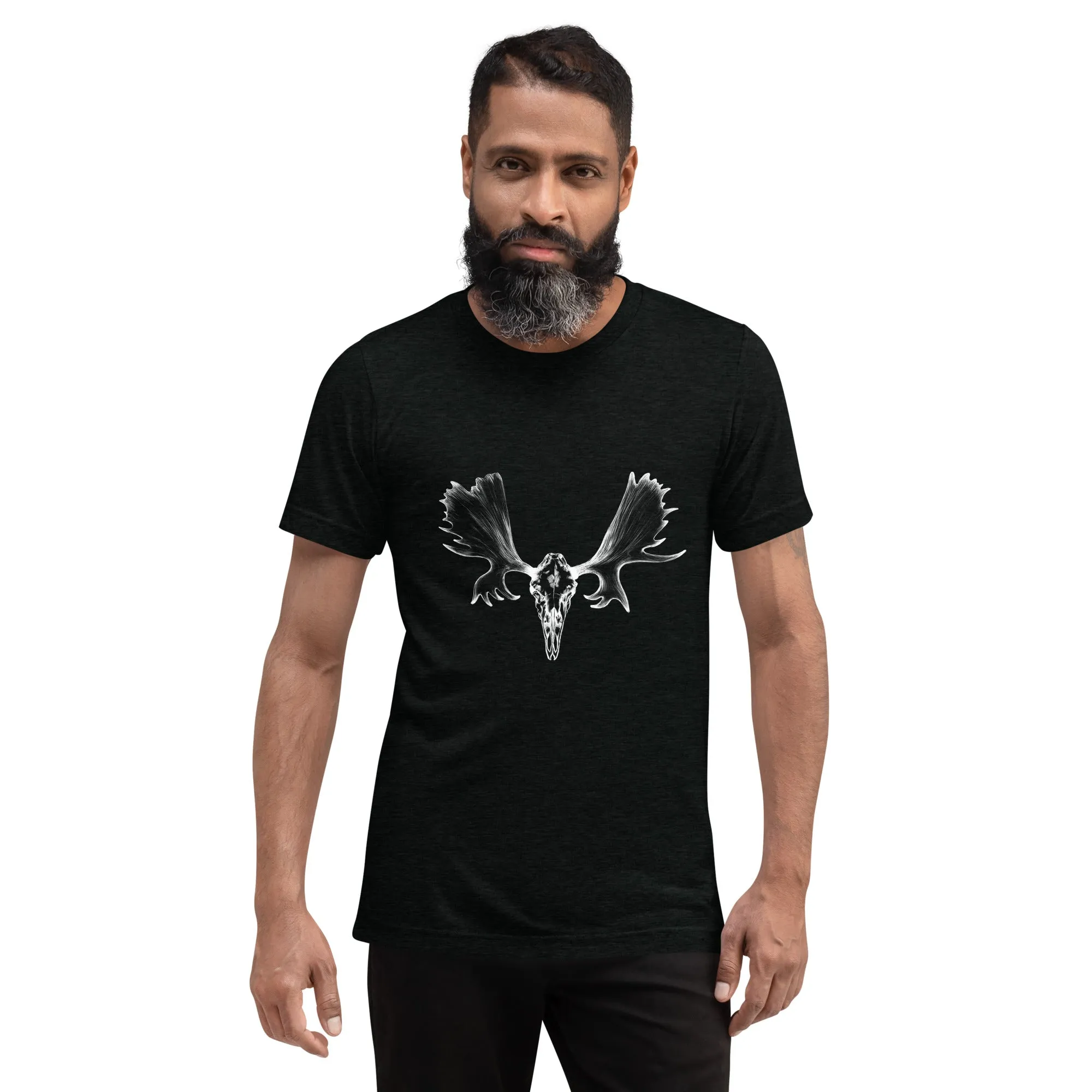 Moose Skull White Logo T-Shirt