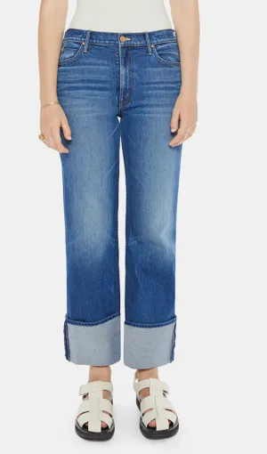 MOTHER DENIM CHECKERBOARD DUSTER FLOOD CUFF