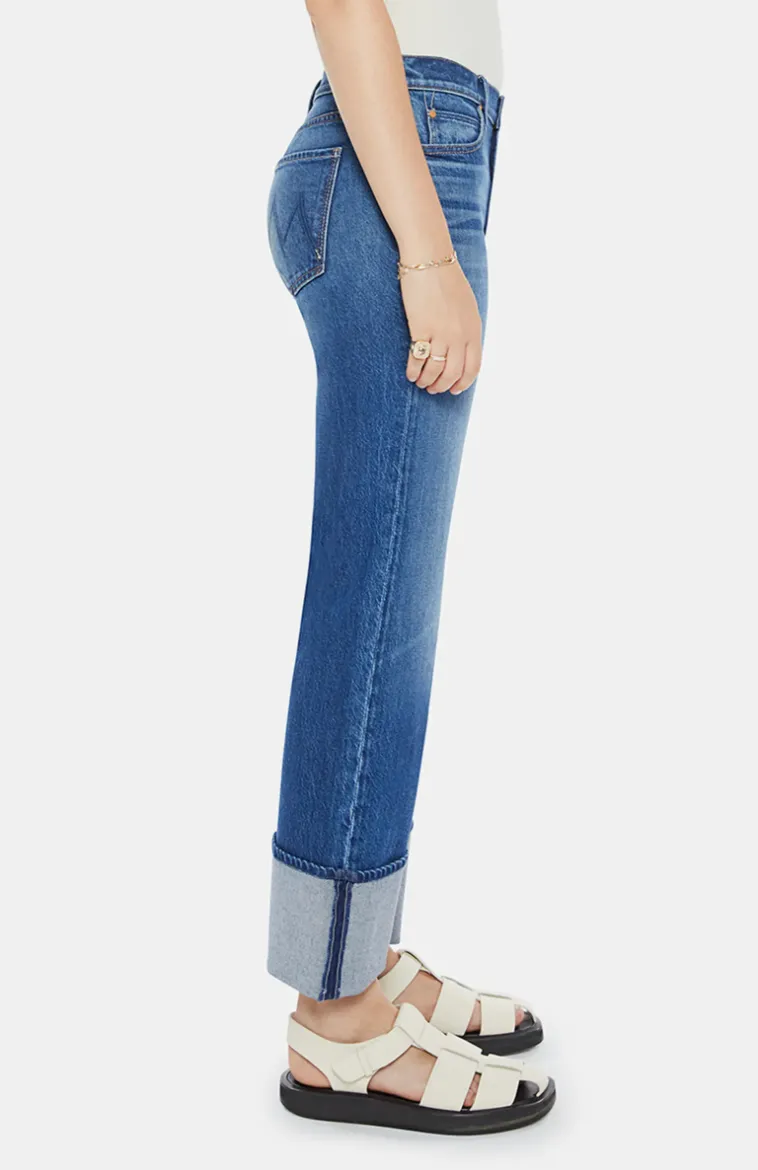 MOTHER DENIM CHECKERBOARD DUSTER FLOOD CUFF