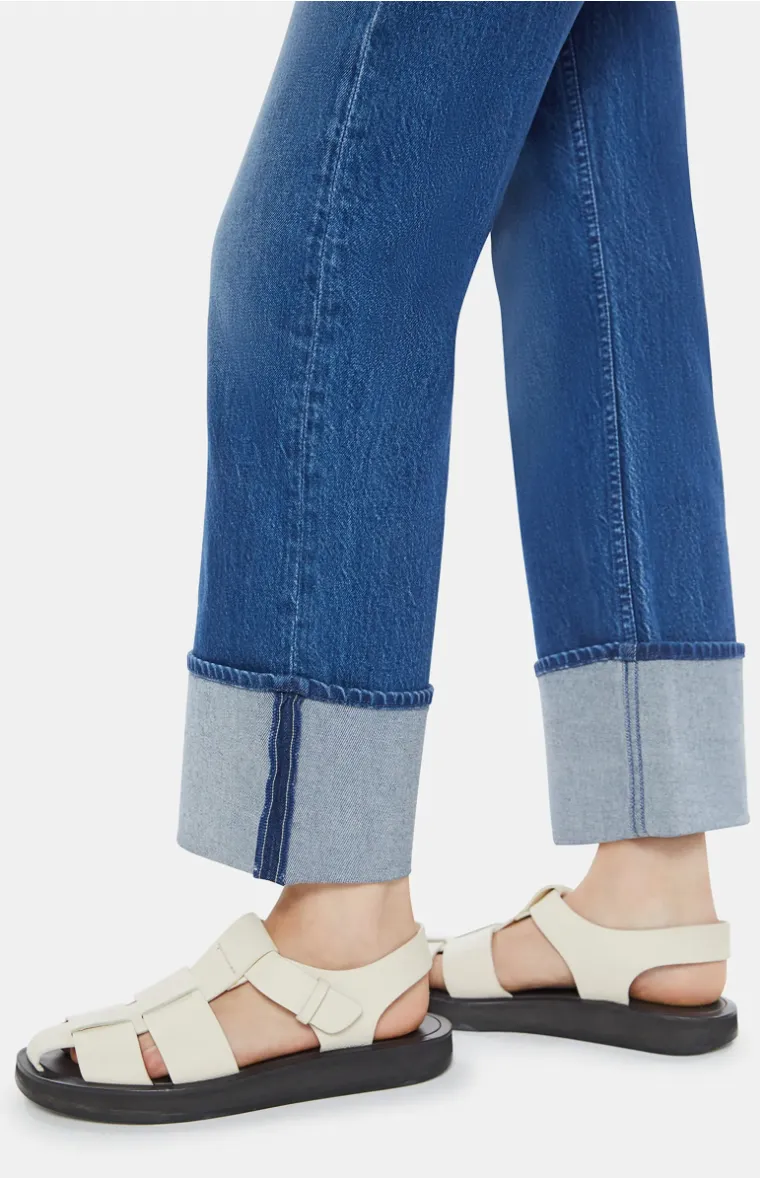 MOTHER DENIM CHECKERBOARD DUSTER FLOOD CUFF
