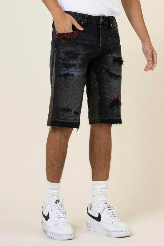 PANELED  RELEASED SHORTS