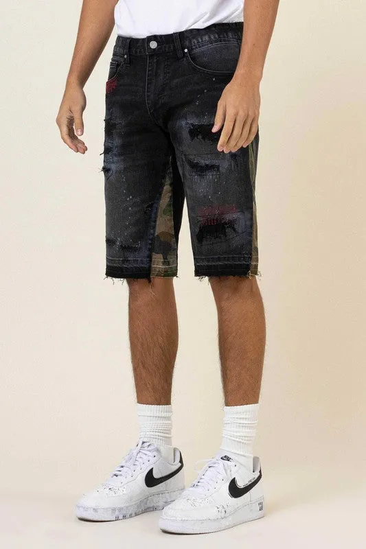 PANELED  RELEASED SHORTS
